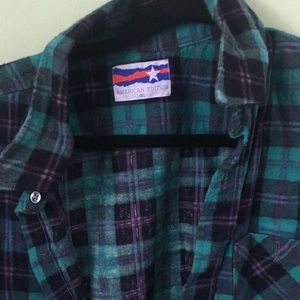 American edition green flannel